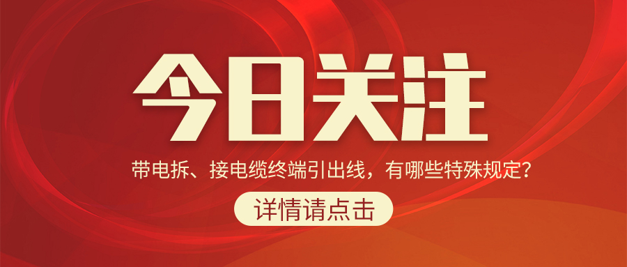 帶電拆、接電纜終端引出線，有哪些特殊規(guī)定？